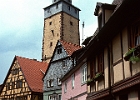 Main Lohr Kirche und Fachwerkhaeuser